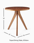 Tripod Dining Table (30") - From Where -