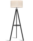 Tripod Floor Lamp with Shelf - From Where -