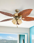 Tropical LED Ceiling Fan with Light - From Where -