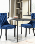 Tufted Dining Chair with Nailhead Trim (Set of 2) - From Where -
