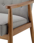 Tufted Fabric Accent Chair - From Where -