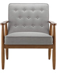 Tufted Fabric Accent Chair - From Where -