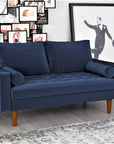 Tufted Velvet Loveseat Sofa - From Where -