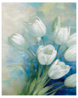 Tulip Blossoms by D. Rogier Painting - From Where -