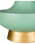 Turquoise Over Bronze Natural Shade Lamp - From Where -