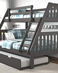 Twin Over Full Bunkbed with Trundle - From Where -