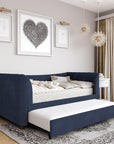 Twin Upholstered Daybed with Trundle - From Where -