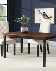 Two - Toned Farmhouse Dining Table - From Where -