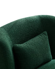 Upholstered Accent Swivel Barrel Chair - From Where -