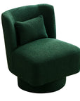 Upholstered Accent Swivel Barrel Chair - From Where -