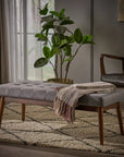 Upholstered Ottoman Fabric Storage - From Where -