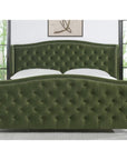 Upholstered Shelter Wingback Panel Bed - From Where -