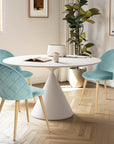 Upholstered Velvet Dining Chairs (Set of 4) - From Where -