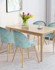 Upholstered Velvet Dining Chairs (Set of 4) - From Where -