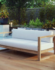 Upland Outdoor Patio Teak Sofa - From Where -