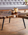 Upton Live Edge Wood Coffee Table - From Where -