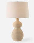 Urska Fired Clay Table Lamp - From Where -