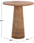 Valentia Tall Round Marble Accent Table - From Where Finds -