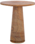Valentia Tall Round Marble Accent Table - From Where Finds -