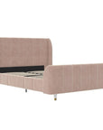 Valentina Upholstered Platform Bed - From Where -
