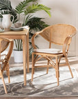 Varick Rattan Dining Chair - From Where -