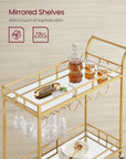 VASAGLE Gold Bar Serving Cart - From Where -