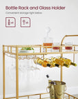 VASAGLE Gold Bar Serving Cart - From Where -