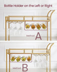 VASAGLE Gold Bar Serving Cart - From Where -