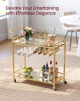 VASAGLE Gold Bar Serving Cart - From Where -