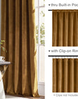 Velvet Blackout Curtain Curtain - From Where -
