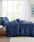 Velvet Comforter Set with Throw Pillow - From Where -