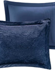 Velvet Comforter Set with Throw Pillow - From Where -