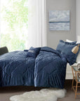 Velvet Comforter Set with Throw Pillow - From Where -
