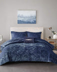 Velvet Comforter Set with Throw Pillow - From Where -