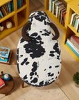 Velvet Cow - Shaped Ottoman - From Where -