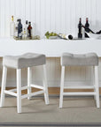 Velvet Saddle Counter Stools (Set of 2) - From Where -