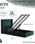 Velvet Wingback Storage Bed - From Where Finds -