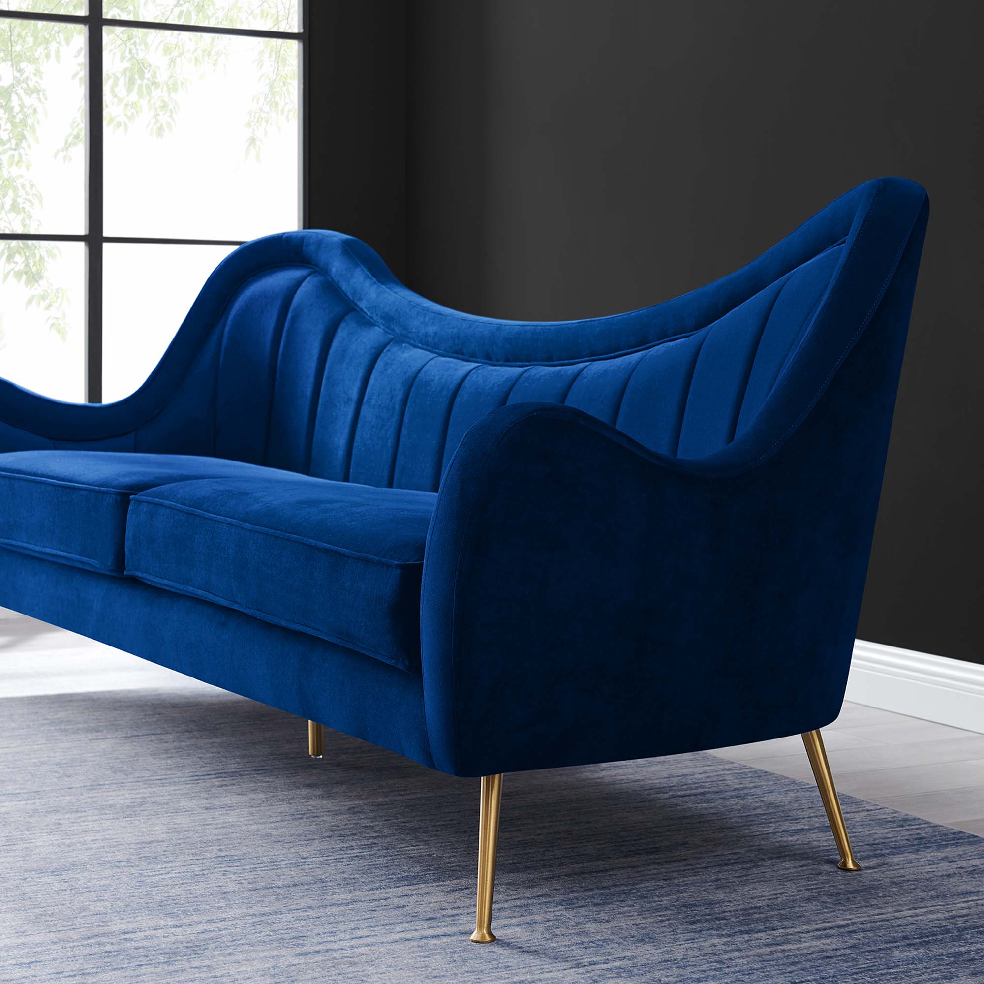 Vera Tufted Velvet Sofa - From Where -