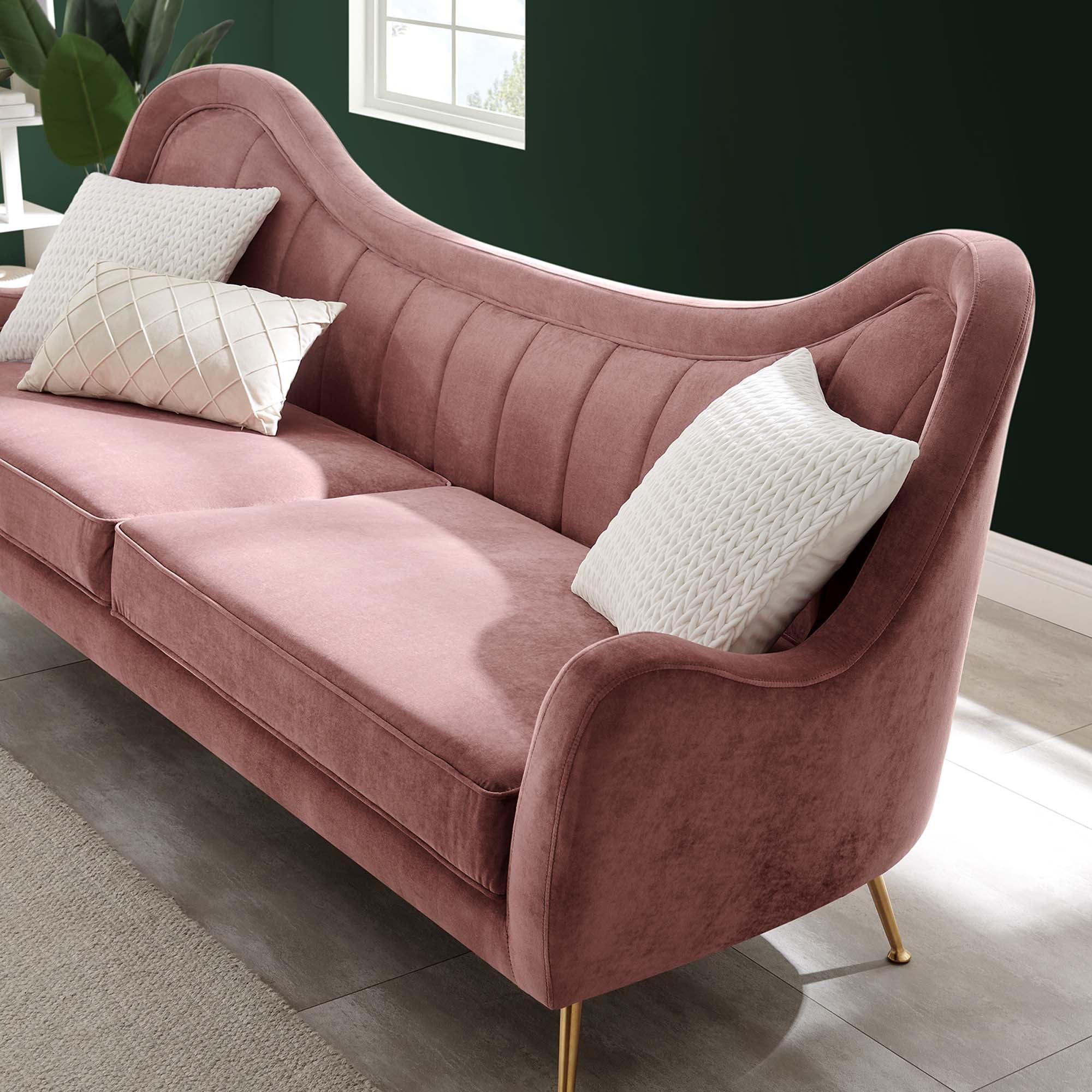 Vera Tufted Velvet Sofa - From Where -