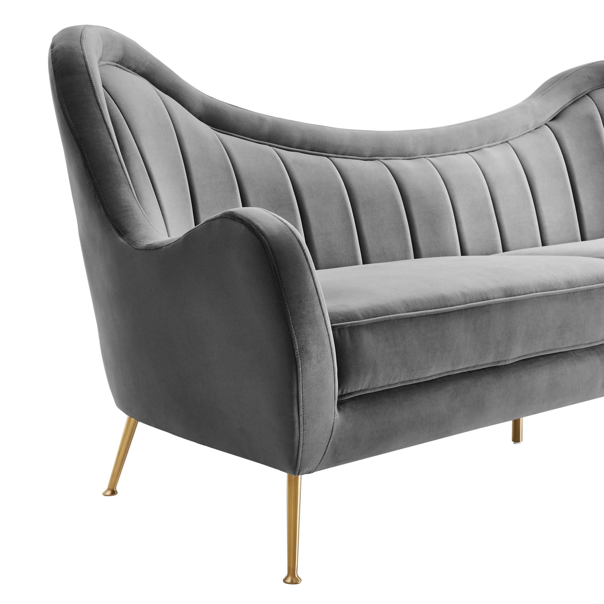 Vera Tufted Velvet Sofa - From Where -