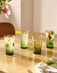 Verdant Tall Drinking Glasses (Set of 4) - From Where Finds -