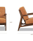 Verity Leather Lounge Chair - From Where -