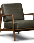 Verity Leather Lounge Chair - From Where -