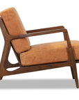 Verity Leather Lounge Chair - From Where -