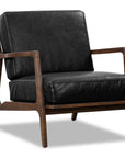 Verity Leather Lounge Chair - From Where -