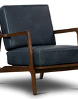 Verity Leather Lounge Chair - From Where -