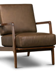 Verity Leather Lounge Chair - From Where -