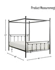 Vertical Slat Metal Platform Bed - From Where -