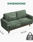 Vesgantti 68" Loveseat Sofa - From Where -