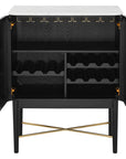 Vida Marble Top Wine Cabinet - From Where -